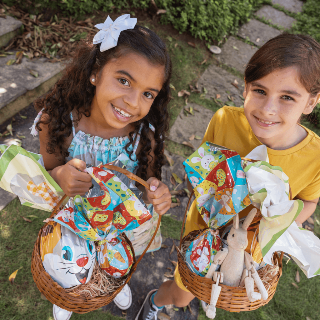 kids with Easter Baskets